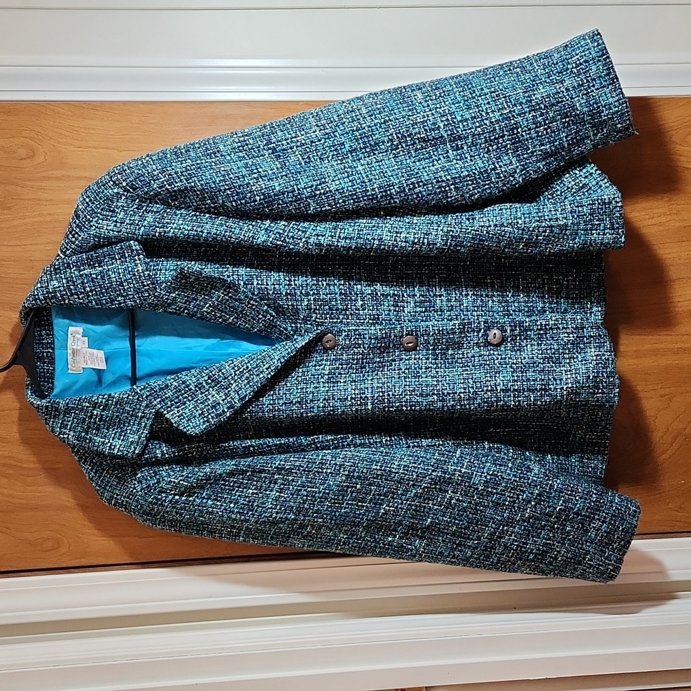 Coldwater Creek Plus Size 2x Tweed Lined Jacket